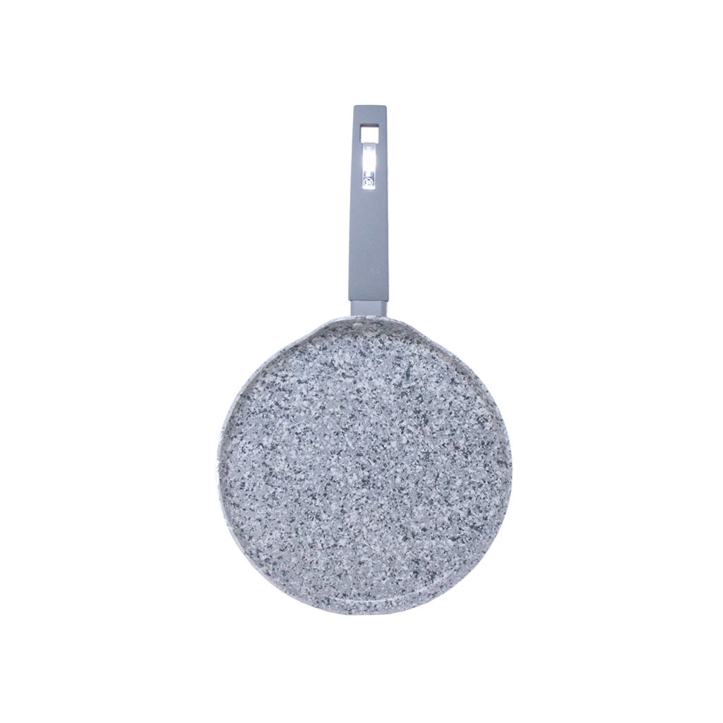 Crepera Antiadherente de Mármol Gris Granito