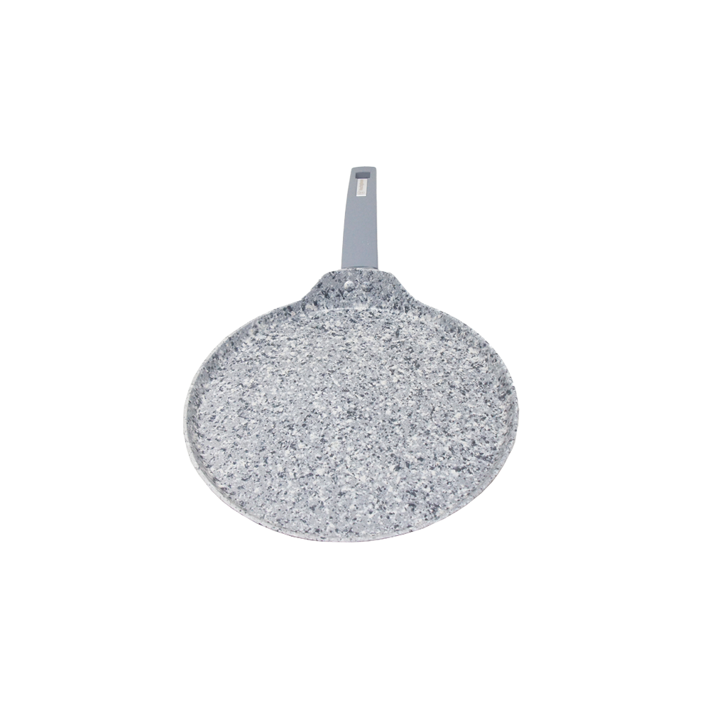 Crepera Antiadherente de Mármol Gris Granito