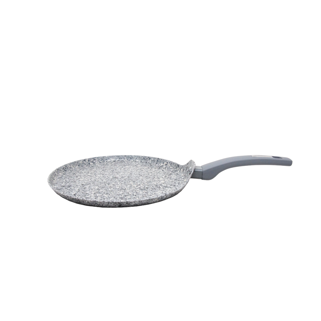 Crepera Antiadherente de Mármol Gris Granito