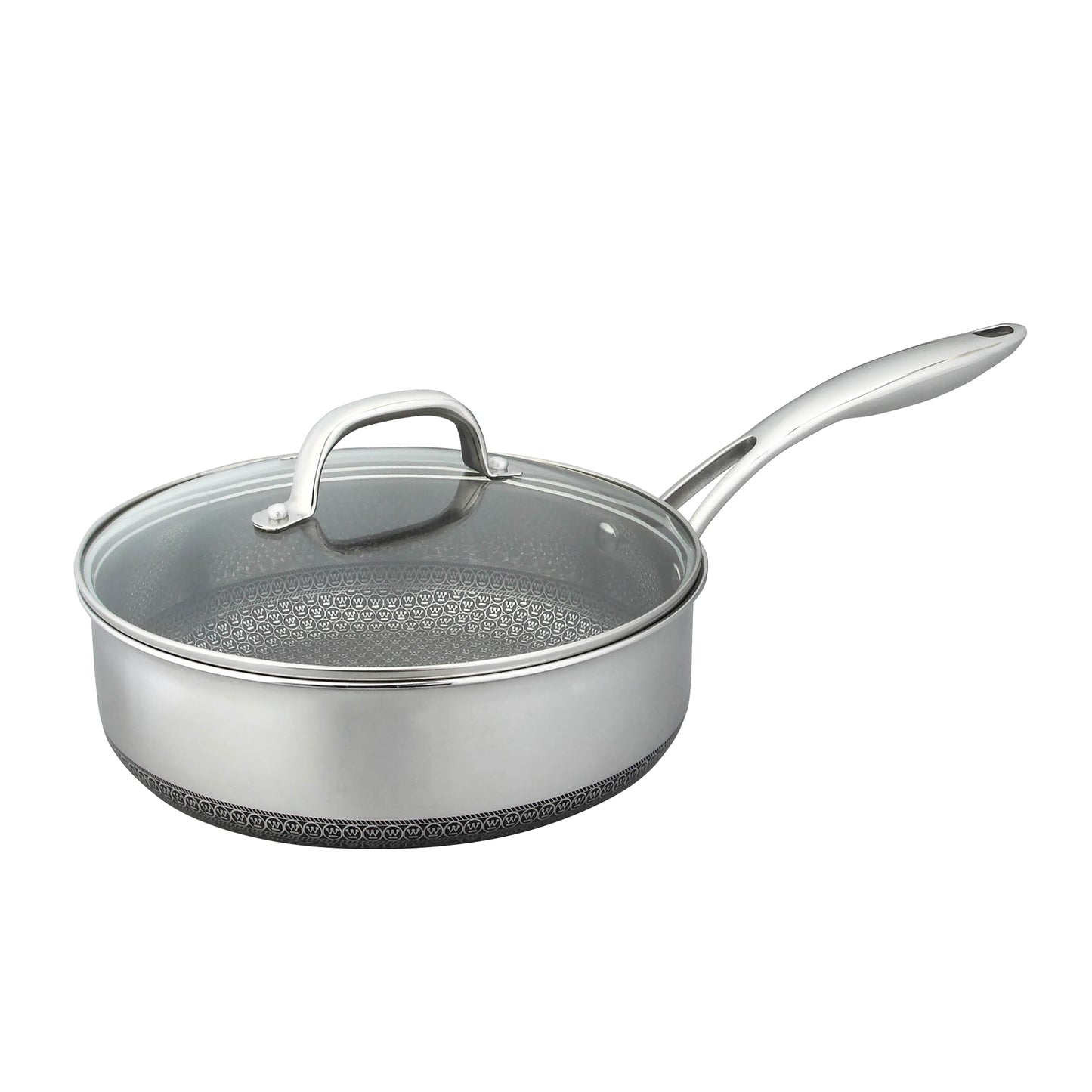 Olla Black Signature Acero Inoxidable Induccion Magnetica Con Tapa De Cristal