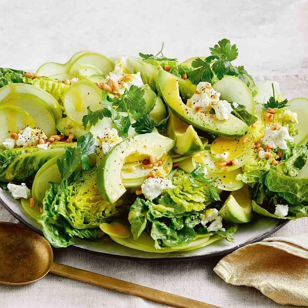 Ensalada verde con queso panela