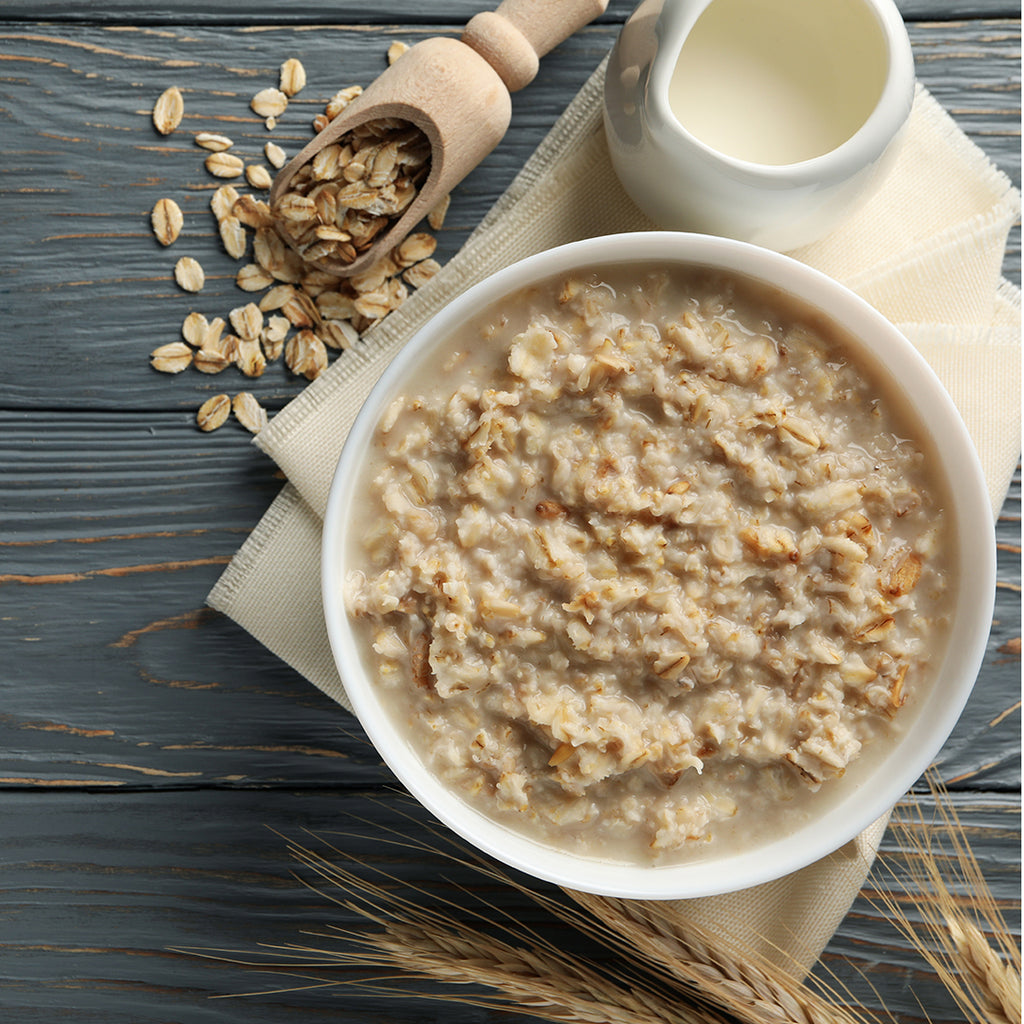 Avena con leche de coco