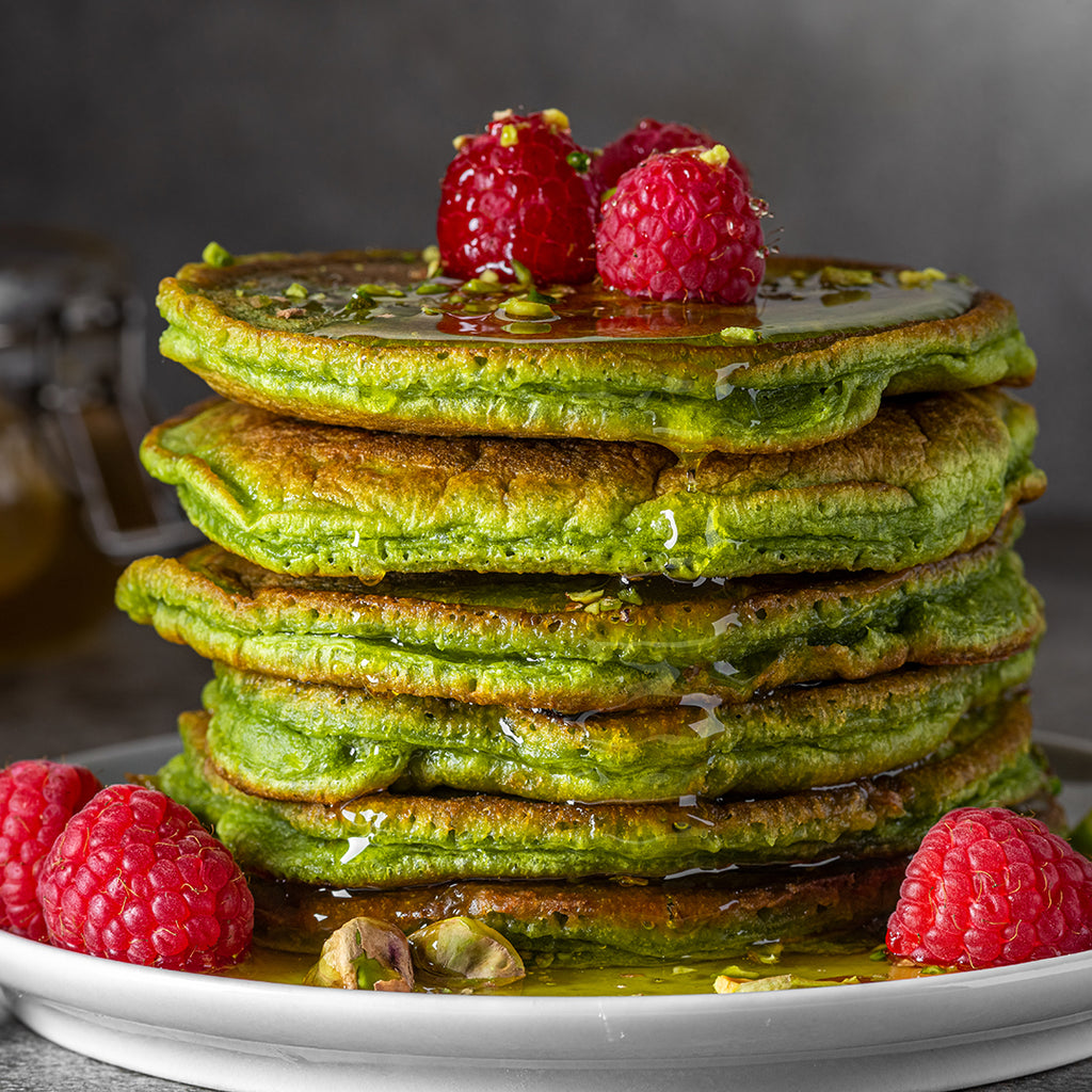 Hotcakes de matcha