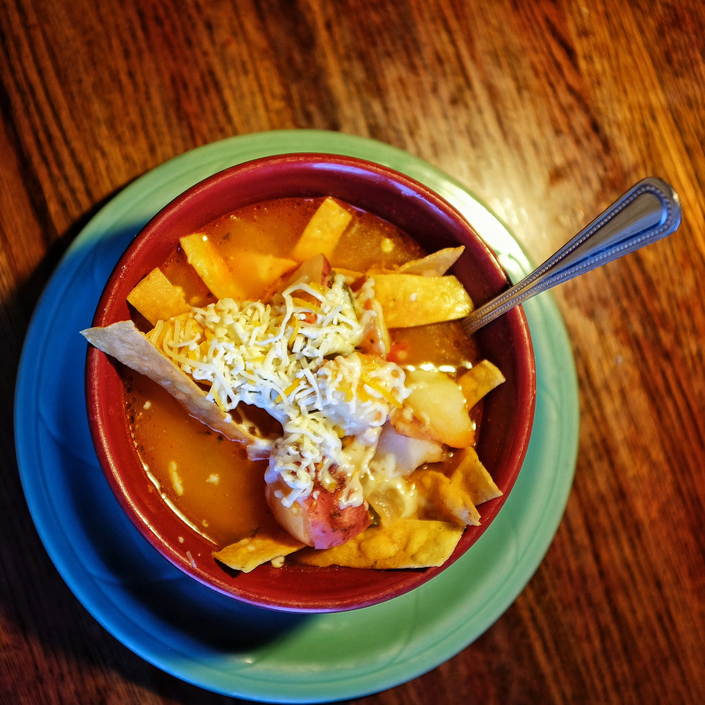 Sopa de Tortilla al Guajillo