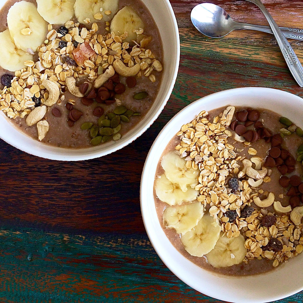 Avena con Plátano, Coco y Granola