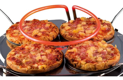 Pizzarette Horno Eléctrico de Mini Pizzas para 4 Personas
