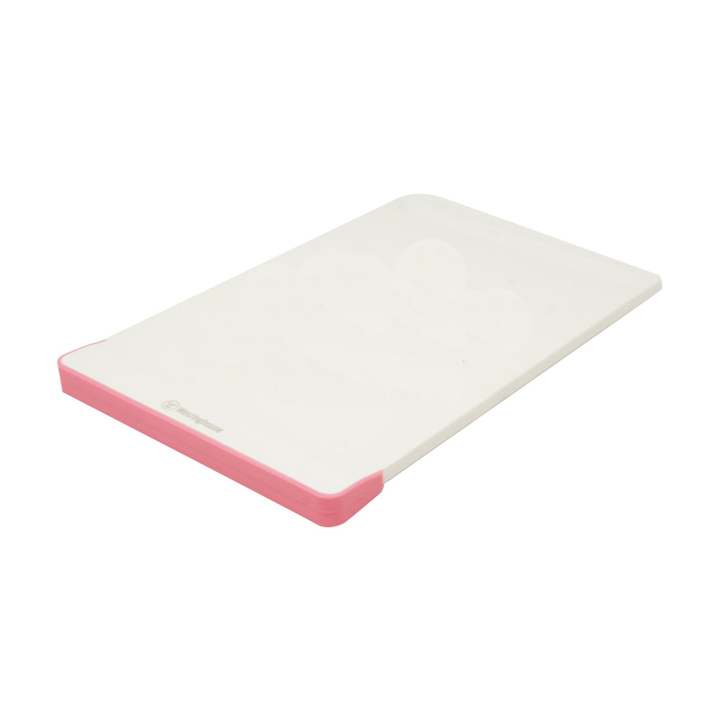 Tabla para Picar de Plástico (Blanco/Rosa) (21cm x 31.5cm x 1.8cm)